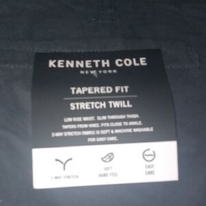 Kenneth Cole Blue Chinos Tapered Fit